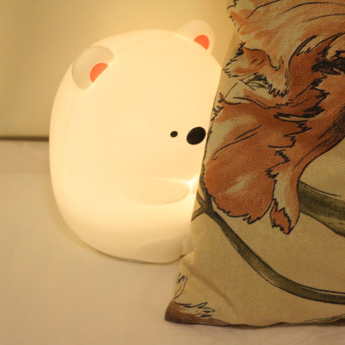 Huggwaii Squishy Silicone Hug Bear LED Night Light - Perfect Gift for Kids and Girls