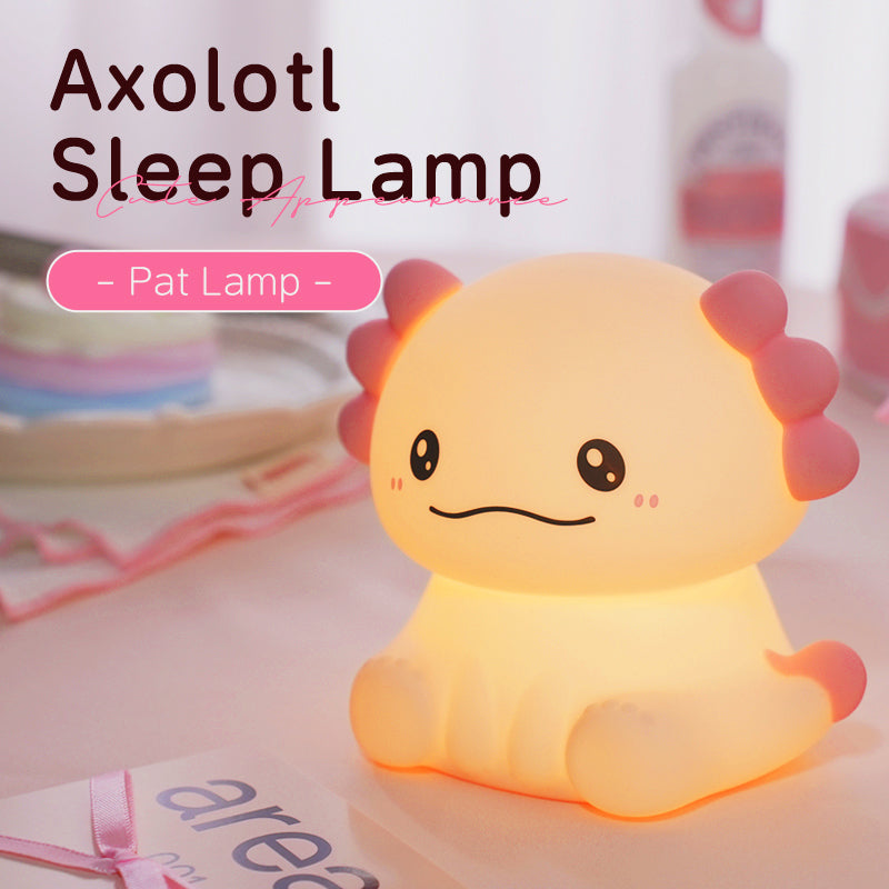 Huggwaii Axolotl Adorable Squishy Silicone Soft Night Light Lamp Best Gift for Girls Kids