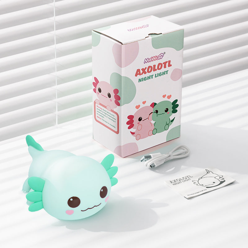 MeWaii® Exclusive Pairing Axolotl&Capybara Gift Set Squishy Night Light - Perfect Gift