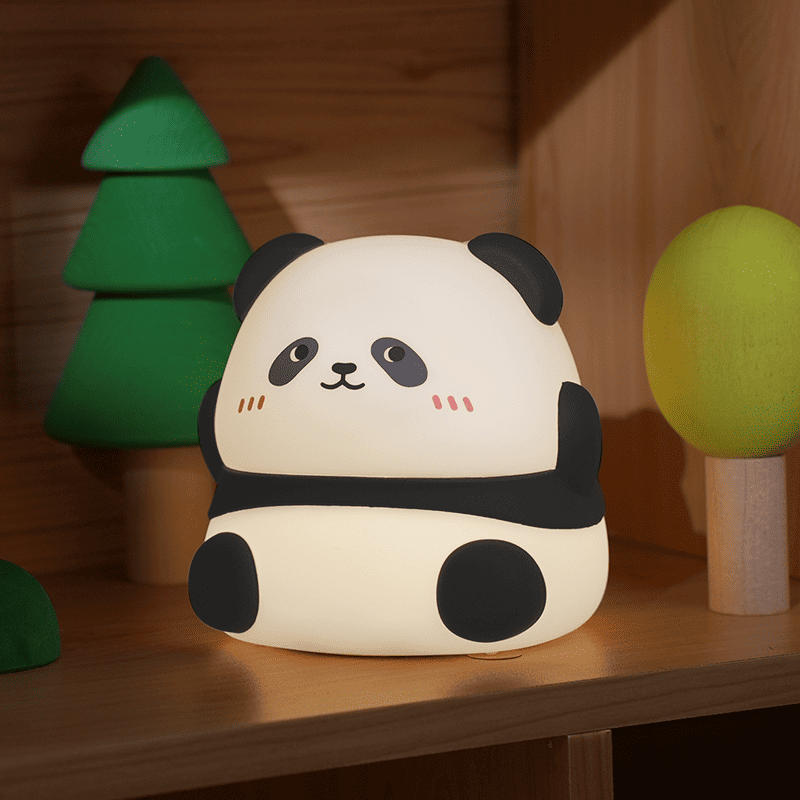 Huggwaii Squishy Silicone Kawaii Panda LED Night Light - Perfect Gifts