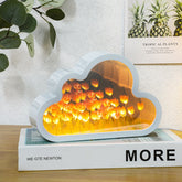 Handcrafted DIY Cloud Tulips Mirror LED Night Light For Gift USB plug Plug-In Tulips Lamp