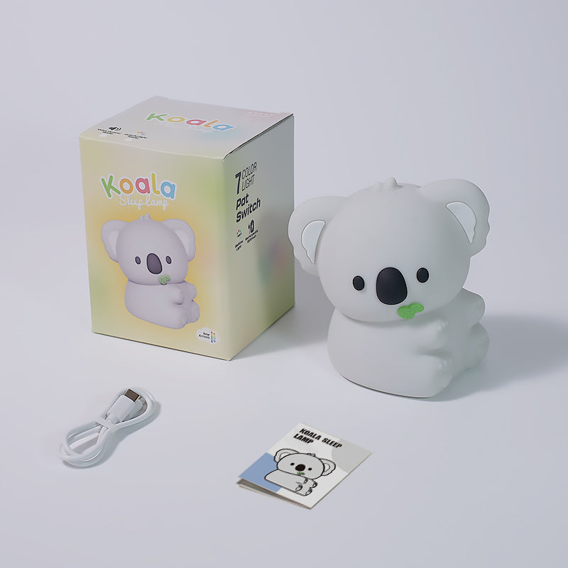 Huggwaii Squishy Silicone Koala LED Night Light - Perfect Gift for Kids and Girls
