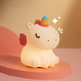Huggwaii Unicorn Night Light LED Squishy Tap Lamp Best Gift for Baby and Girl