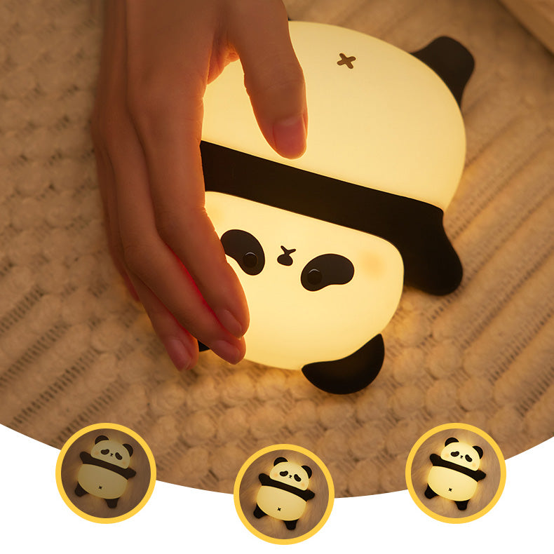 Huggwaii Lying Lazy Panda Night Light LED Tap Lamp Best Gift for Baby and Girl