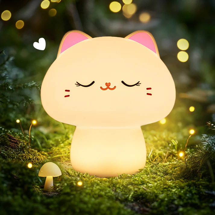 Huggwaii Mushroom LED Squishy Tap Tap Night Light Lamp