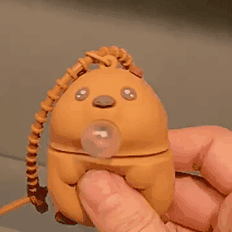 Huggwaii Otter Bubble Blowing Baby Squishy Silicone Night Light Soft Glow Adorable Funny Perfect for Gift
