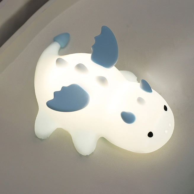 Huggwaii Squishy Silicone Cute Baby Dragon LED Night Light - Perfect Gift for Kids and Girls