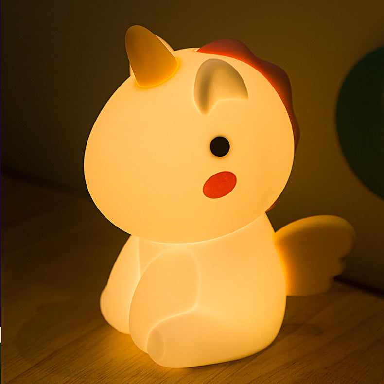 Huggwaii Unicorn Night Light LED Squishy Tap Lamp Best Gift for Baby and Girl