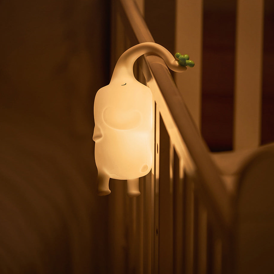 Huggwaii Squishy Silicone Flying Elephant LED Night Light - Perfect Gift for Kids and Girls