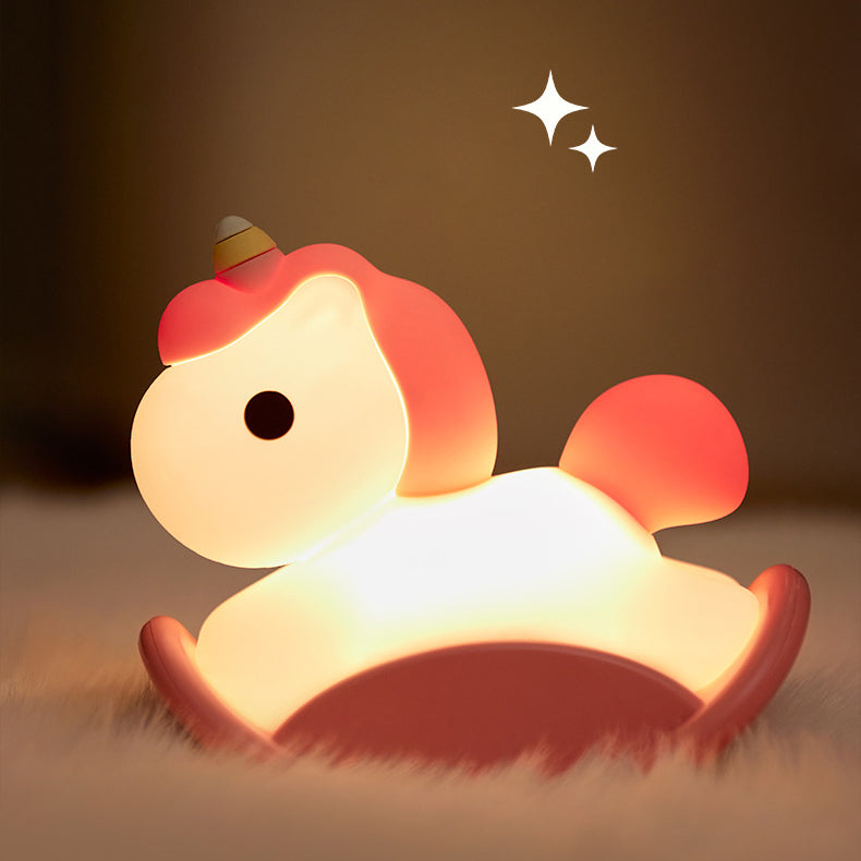 Huggwaii Unicorn Night Light LED Squishy Tap Lamp Best Gift for Baby and Girl