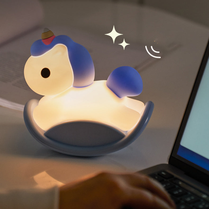 Huggwaii Unicorn Night Light LED Squishy Tap Lamp Best Gift for Baby and Girl
