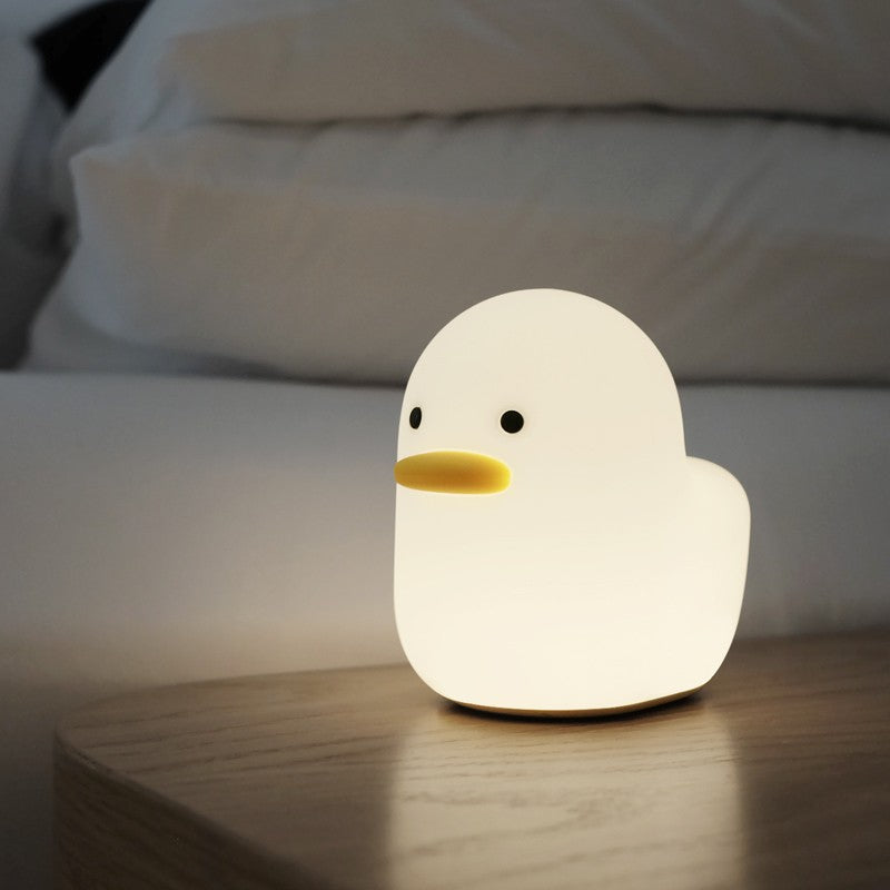 Huggwaii Squishy Silicone Duck LED Night Light - Perfect Gift for Kids and Girls