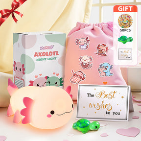 MeWaii® 2025 Limited Version Axolotl Squishy Silicone Night Light - Perfect Gift 🎁