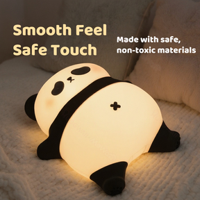 Huggwaii Napping Panda Breathing Squishy Silicone Companion Sound LED Night Light Perfect Gift