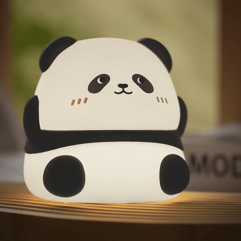 Huggwaii Squishy Silicone Kawaii Panda LED Night Light - Perfect Gifts