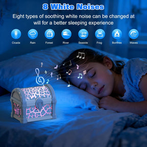 Retro Treasure Box Projection Light Bluetooth Speaker Mini Soundbox Bedroom Atmosphere Night Light Gift