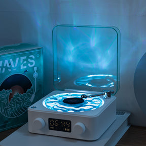 Premium Waves Retro Bluetooth Vinyl Record Player Light 🎁
