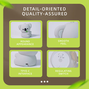 Huggwaii Squishy Silicone Koala LED Night Light - Perfect Gift for Kids and Girls