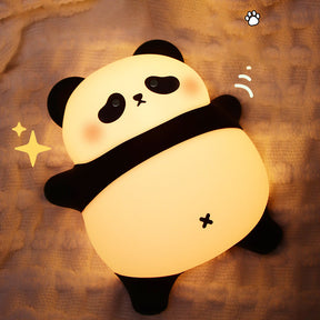 Huggwaii Cute Panda Night Light LED Squishy Tap Lamp Best Gift for Baby and Girl