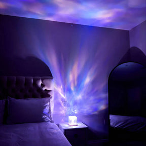 Dynamic Shadow Water Pattern Rotating Atmosphere Night Light