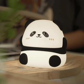 Huggwaii Napping Panda Breathing Squishy Silicone Companion Sound LED Night Light Perfect Gift