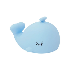 Whale with Water Spout and Ocean Dream Style Silicone Squishy Night Light Gift Cute Rounded Perfect Gift