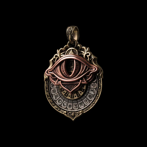 Tarot & All-Seeing Eye Wheel – Unveil the Mysteries of Fate Pendant