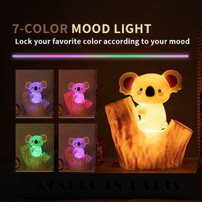 Huggwaii Mini Koala on Tree Branch Silicone Squishy Night Light Cute Perfect Gift