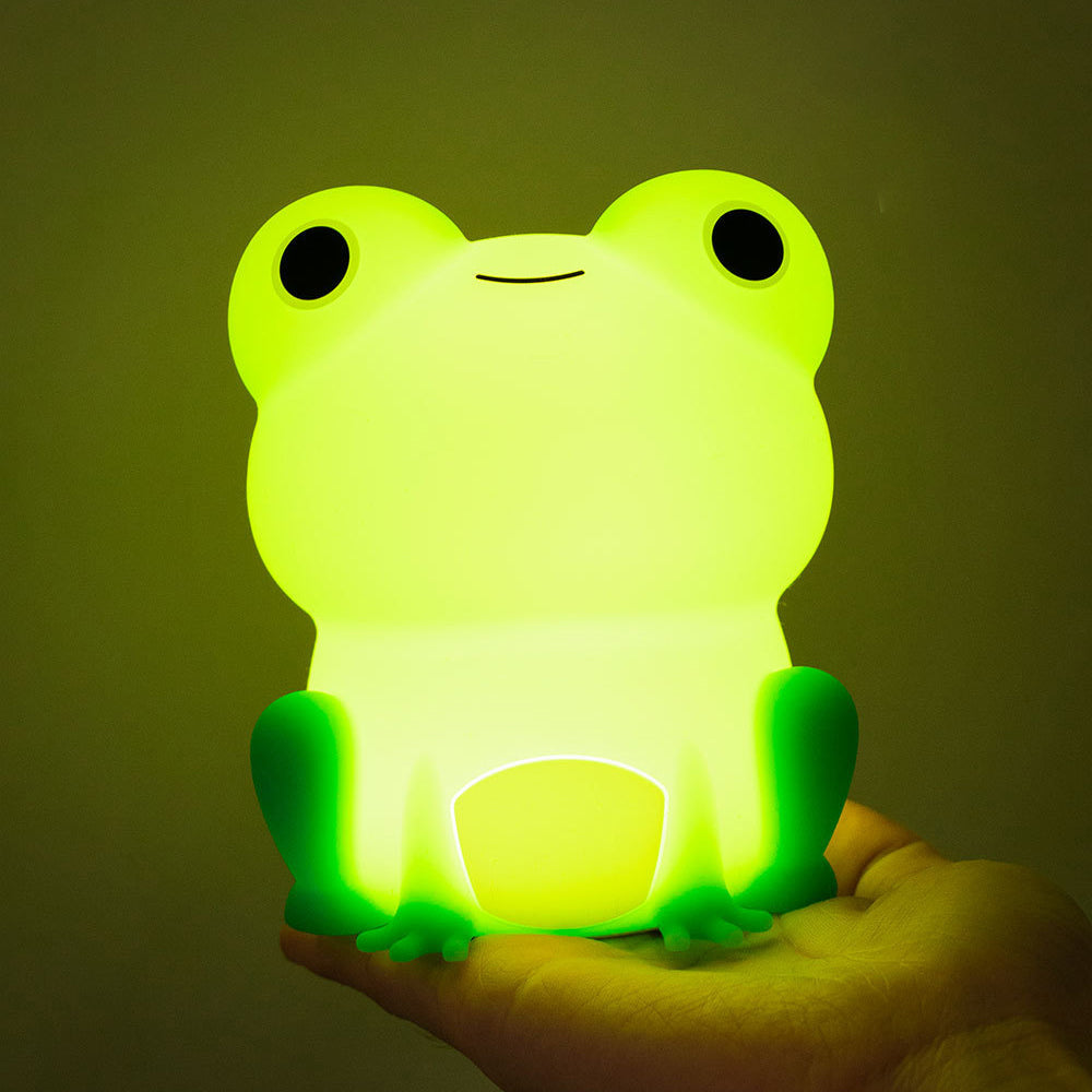 Huggwaii Squishy Silicone Peculiar Frog LED Night Light - Perfect Gift for Kids and Girls