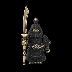Crusader Figurine Detachable Bronze Bull-Helm Knight Statue