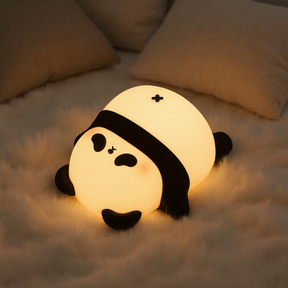 Huggwaii Napping Panda Breathing Squishy Silicone Companion Sound LED Night Light Perfect Gift